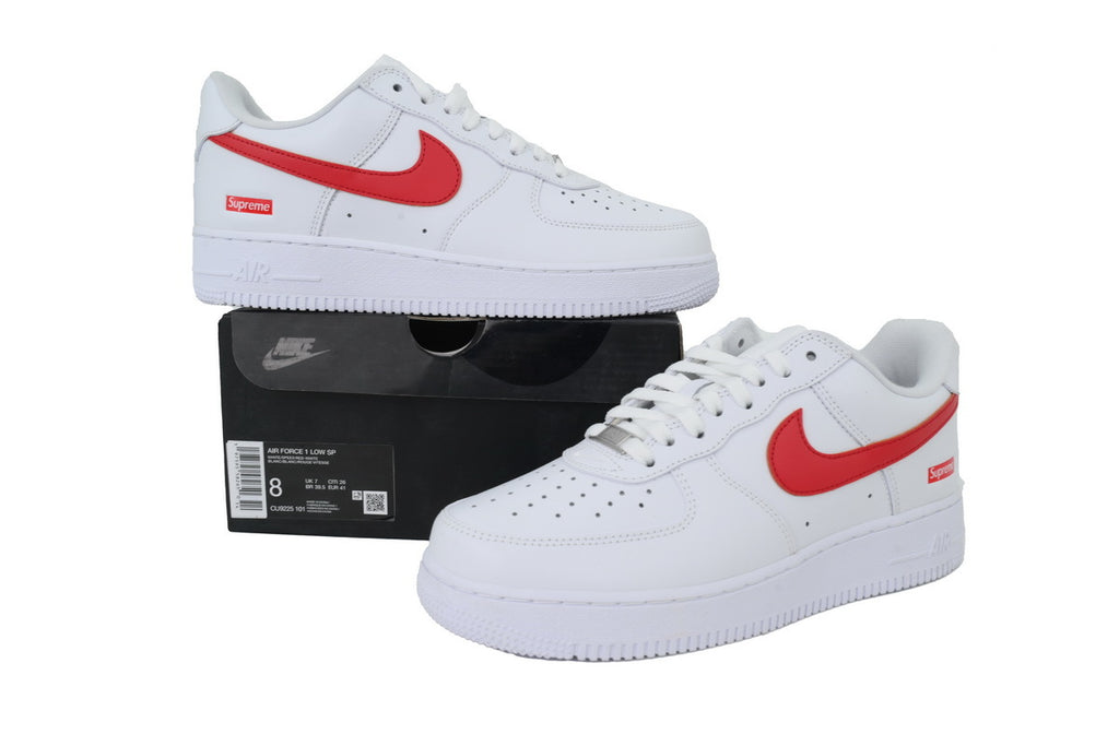 Supreme x Nike Air Force 1 Low'Box Logo-Speed Red'Shanghai Exclusive