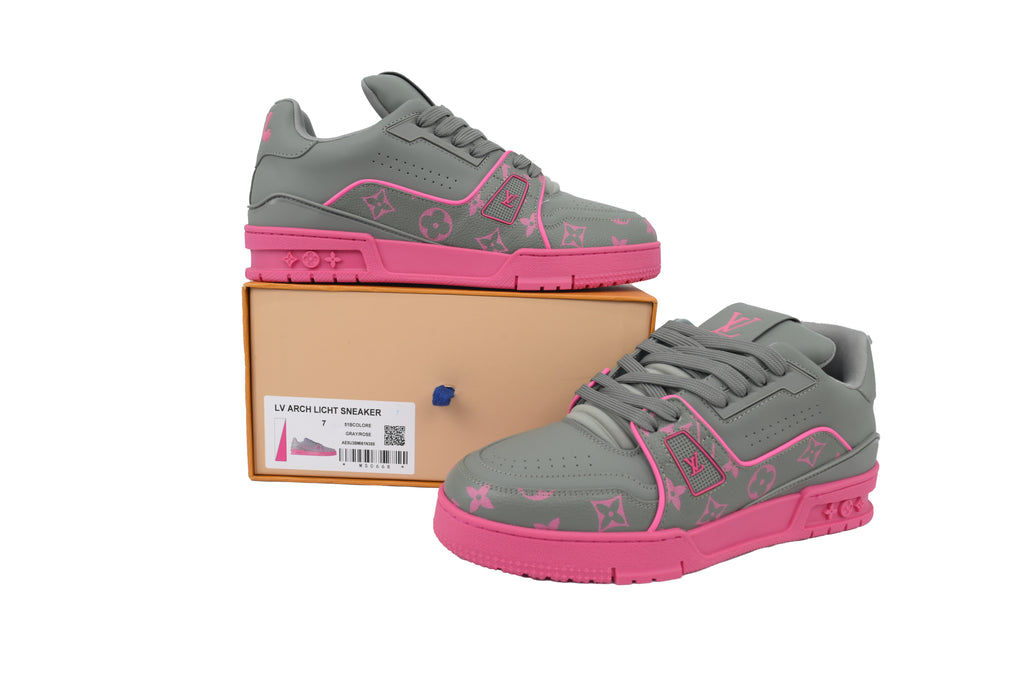 Louis Vuitton Trainer Dark Gray Color Printing