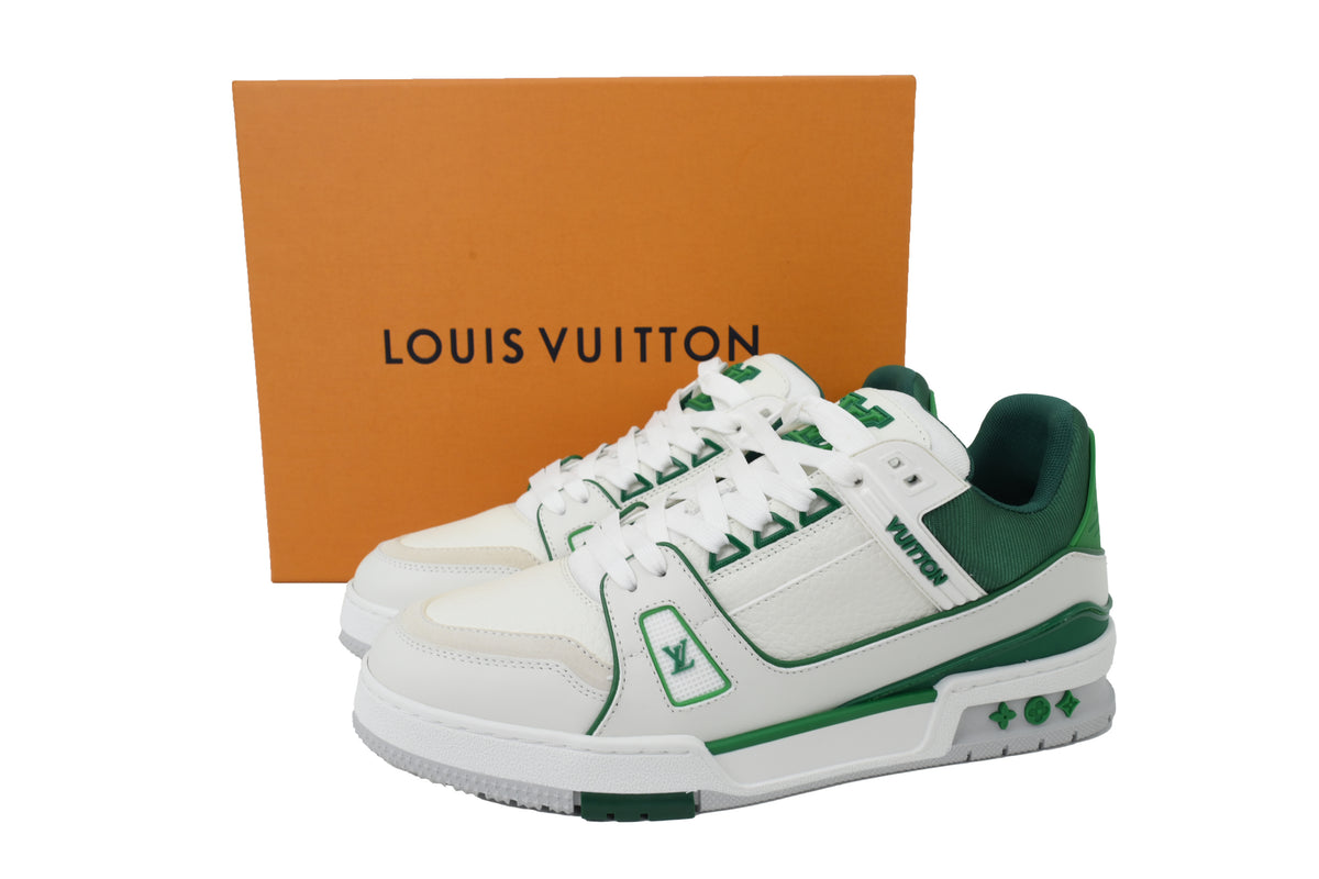 Louis Vuitton Trainer New White Green