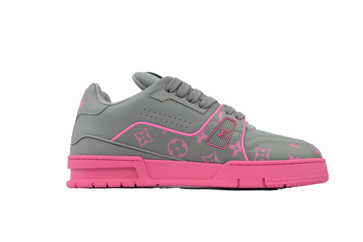Louis Vuitton Trainer Dark Gray Color Printing