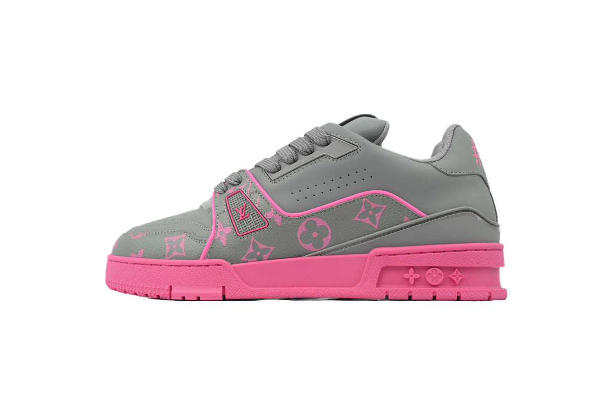 Louis Vuitton Trainer Dark Gray Color Printing