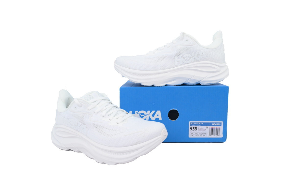 HOKA Wmns Clifton 10 'Triple White'