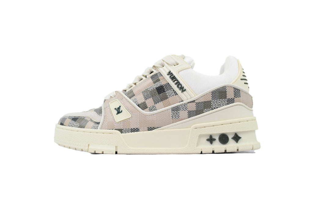 Louis Vuitton Trainer Grey White Grid