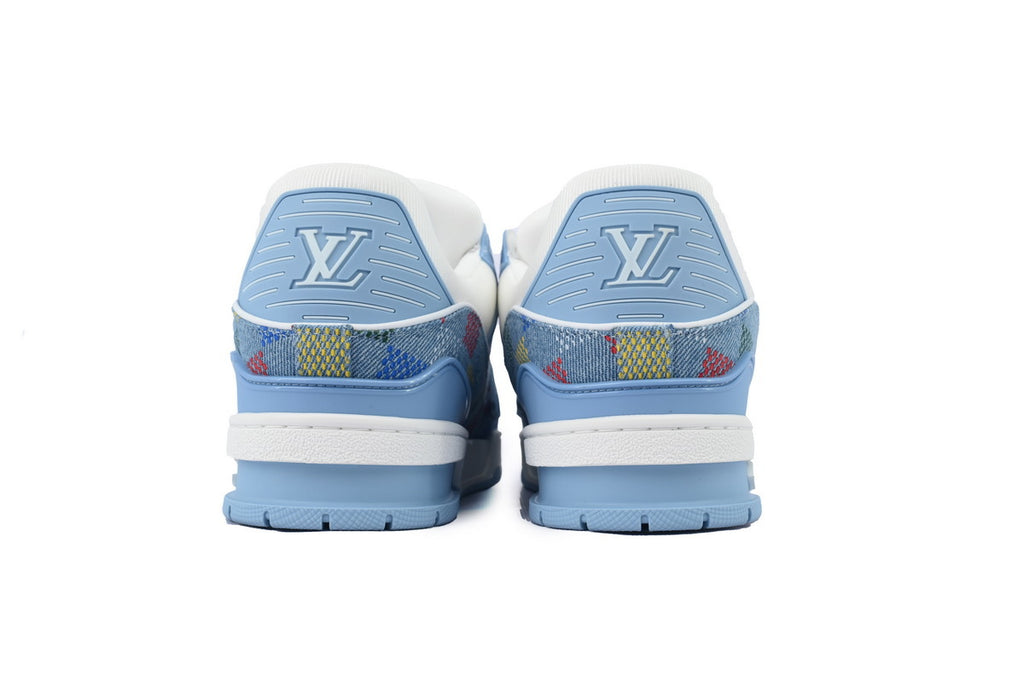 Louis Vuitton Trainer Light Blue Grid