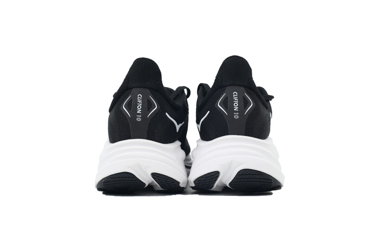 HOKA Wmns Clifton 10 Wide 'Black White'