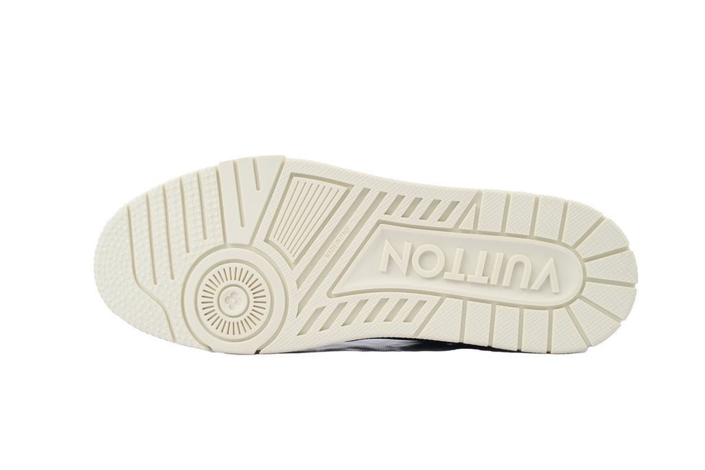 Louis Vuitton Trainer Black Skin And White Background