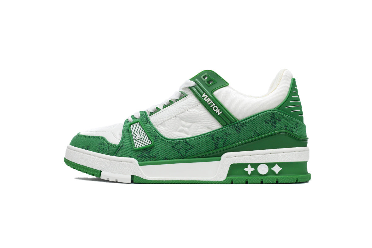 Louis Vuitton Trainer Green Denim
