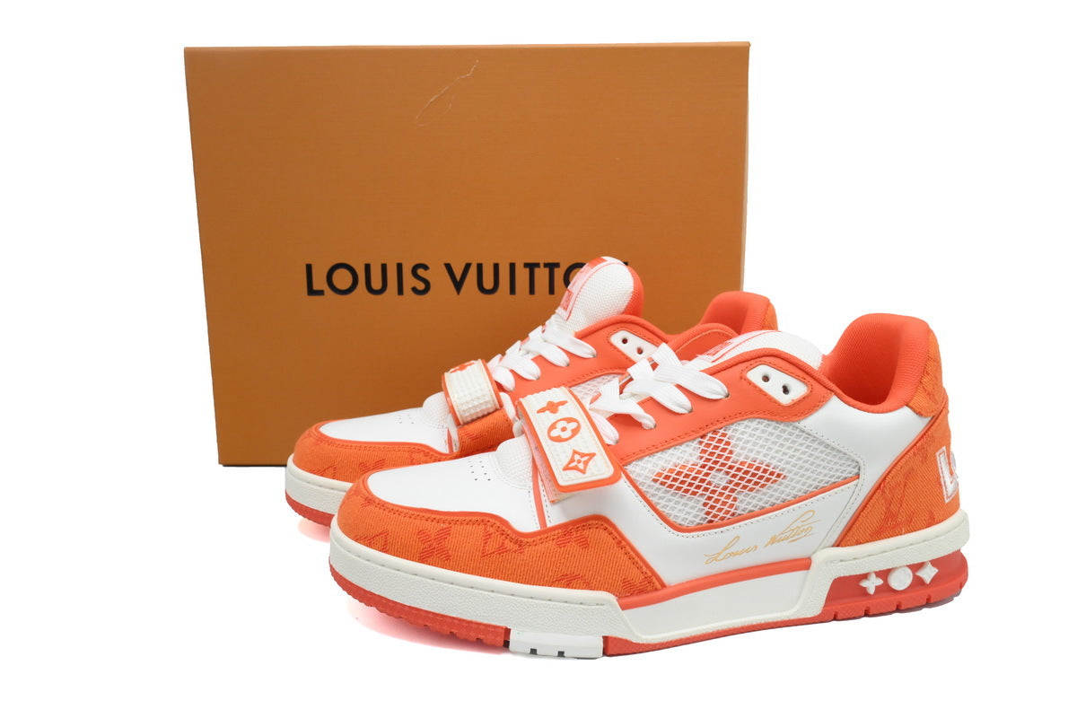 Louis Vuitton Trainer Orange Velcro