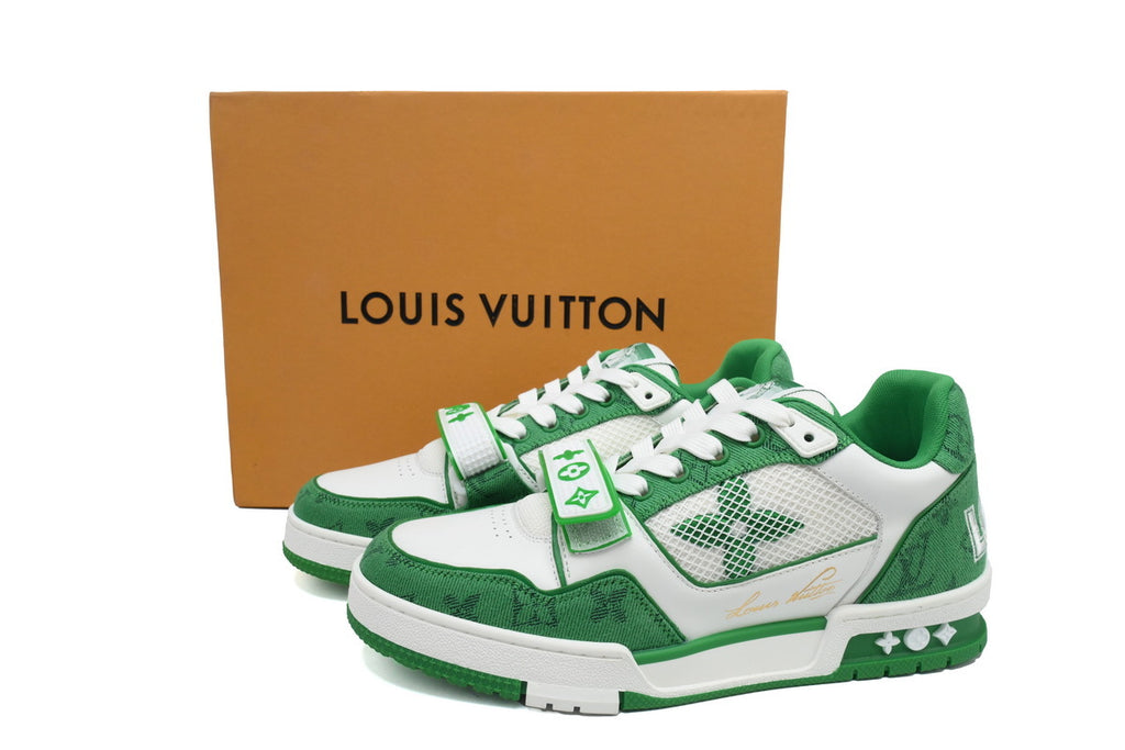 Louis Vuitton Trainer Green Velcro