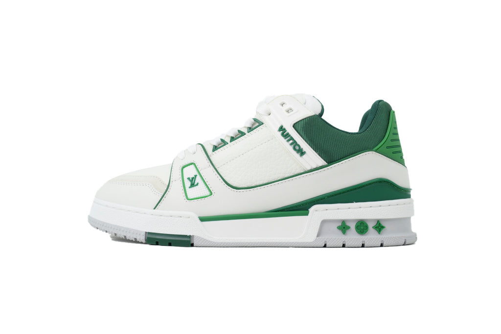 Louis Vuitton Trainer New White Green