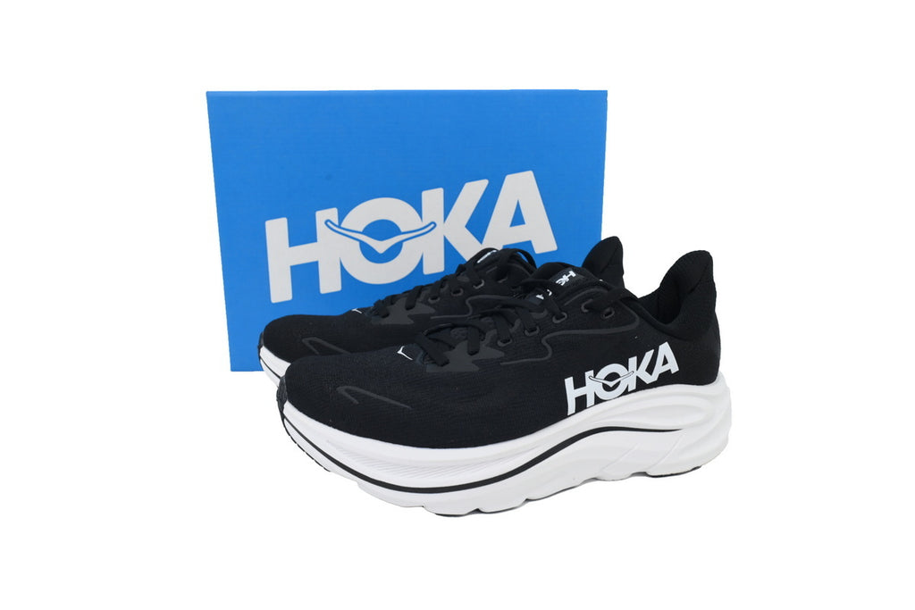 HOKA Wmns Clifton 10 Wide 'Black White'