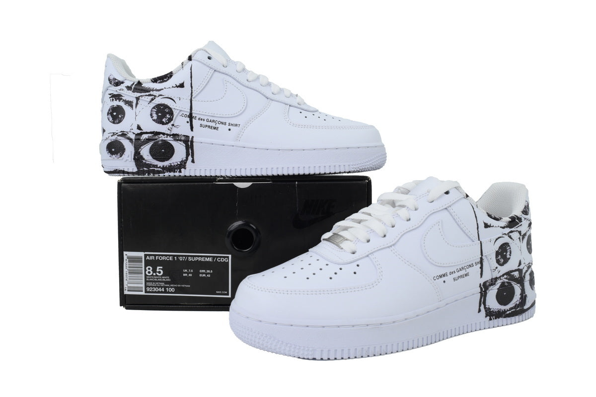Supreme x Comme des Garçons SHIRT x Nike Air Force 1 Low 'Eyes'