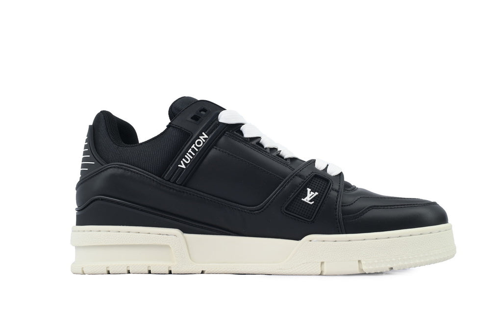 Louis Vuitton Trainer Black Skin And White Background